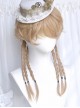 Light Golden Neutral COS Handsome Short Curly Long Straight Hair Classic Lolita Wig