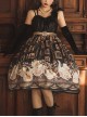 Ceylon Under The Moon Series Classical Oil Painting Style Printed Elegant JSK Classic Lolita Sleeveless Dress