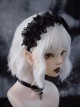 Handmade Subculture Black Lace Decorate Bowknot Punk Lolita Headband