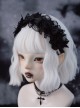 Handmade Subculture Black Lace Decorate Bowknot Punk Lolita Headband