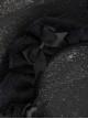Black Lace Maid Style Subcultural Bowknot Decorative Punk Headband
