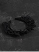Black Lace Maid Style Subcultural Bowknot Decorative Punk Headband
