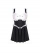 Fresh Daily Lovely Bowknot Decoration Lace Sleeveless One-Piece Swimsuit