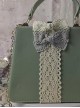 Bell Orchid Pearl Lace Angel Pattern Bowknot Decorate Classic Lolita Shoulder Portable Bag