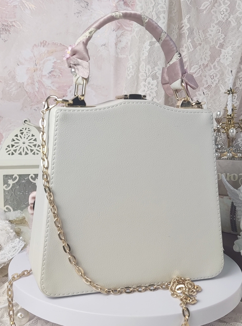 White Floral by New Vintage Handbags