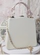 Vintage Flower Ornate Jewel Decoration Pearl Lace Bowknot Classic Lolita Shoulder Portable Bag