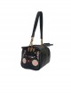 Cute Toast Cat Pure Color Embroidered Toast Design Adjustable Shoulder Strap Sweet Lolita Shoulder Messenger Bag