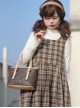 Pure Color Cute All-Match Bear Print Adjustable Shoulder Strap Large Capacity Daily Sweet Lolita Shoulder Messenger Bag