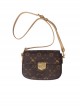 Brown Bear Print Retro Cute Daily All-Match Simple Small Square Bag Classic Lolita Shoulder Messenger Bag