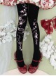 Fox Cherry Blossom Series Daily All-Match Fox Cherry Blossom Digital Printing Classic Lolita Pantyhose