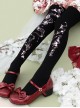 Fox Cherry Blossom Series Daily All-Match Fox Cherry Blossom Digital Printing Classic Lolita Pantyhose