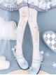 Alice's Afternoon Tea Series Autumn Winter Pure Color Wonderland Print Ornate Stereoscopic Bowknot Decoration Classic Lolita Pantyhose