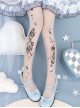 Alice's Afternoon Tea Series Summer Thin Daily Wonderland Print Classic Lolita Pantyhose