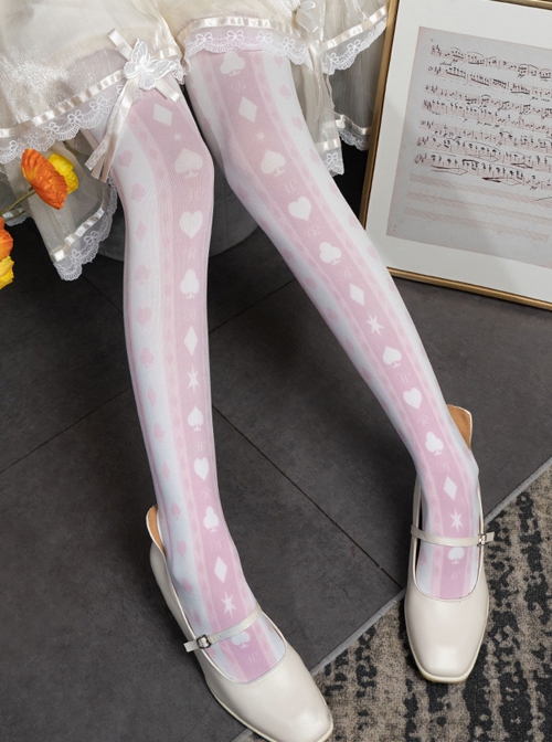 Alice Code Series Daily Fresh Digital Printing Sweet Lolita Pantyhose