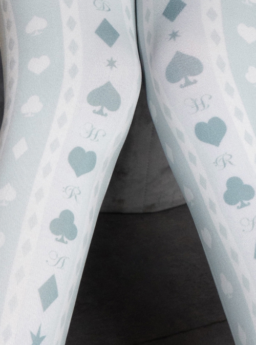 Alice Code Series Daily Fresh Digital Printing Sweet Lolita Pantyhose