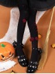 Corpse Bride Series Gorgeous Halloween Blood Stained Rose Bowknot Decoration Gothic Lolita Pantyhose