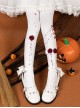 Corpse Bride Series Gorgeous Halloween Blood Stained Rose Bowknot Decoration Gothic Lolita Pantyhose