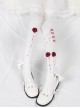 Corpse Bride Series Gorgeous Halloween Blood Stained Rose Bowknot Decoration Gothic Lolita Pantyhose