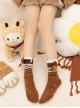 One World Cake Series Cute Candy Cake Bowknot Decoration Sweet Lolita Cotton Socks