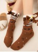 One World Cake Series Cute Candy Cake Bowknot Decoration Sweet Lolita Cotton Socks