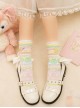 One World Cake Series Cute Candy Cake Bowknot Decoration Sweet Lolita Cotton Socks