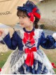 Retro Spring Autumn Cute Princess Bowknot Lace Design Sweet Lolita Kids Long Sleeve Dress