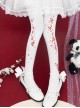 Chinese Style Autumn Winter Velvet Handwork Red Plum Blossom Printing Classic Lolita Pantyhose