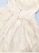 Apricot V-Neck Lace Daily Elegant Lily Satin Bowknot Ribbon Decoration Classic Lolita Short Sleeve Dress