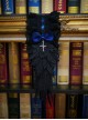 Demon Wings Series Bowknot Decoration Three-Dimensional Embroidered Wings Handmade Cross Gothic Lolita Headband