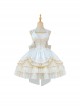 Dream Dance Series Elegant Corset Slim Ballet Style Bowknot Decoration Lace Classic Lolita Sleeveless Dress