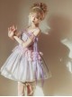 Midsummer Dream Series Elegant Ballerina Style Embroidered Print Gradient Purple Classic Lolita Sleeveless Dress