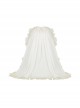 Spring Summer Pure Color Puff Sleeve Elegant Bowknot Decoration Detachable Trailing Classic Lolita Short-Sleeved Dress