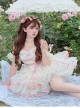 Pink Bowknot Lace Sweet Ballerina Style Slim Fit Daily Sweet Lolita Sleeveless Dress