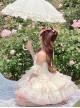 Pink Bowknot Lace Sweet Ballerina Style Slim Fit Daily Sweet Lolita Sleeveless Dress