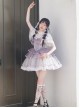 Star Trail Series Purple Lace Satin Star Mesh Ballet Style Miniskirt Classic Lolita Sleeveless Dress