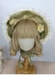 Pastoral Style Lace Flower Sunscreen Elegant Ribbon Bowknot Decoration Binding Band Classic Lolita Hat