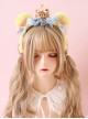 Plush Yellow Little Bear Ear Bowknot Little Bear Decoration Cute Sweet Lolita Headband