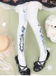 Forever Tulips Series Spring Elegant Tulip Print Velvet Classic Lolita Pantyhose