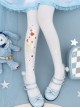 Pure Color Cute Rabbit Print Spring Autumn Elastic Daily Simple Classic Lolita Pantyhose