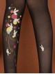 Cute Rabbit Print Thin Summer Pure Color Daily All-Match Classic Lolita Pantyhose