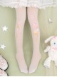 Preserved Flower Series Thin Summer Stretch All-Match Preserved Flower Print Classic Lolita Pantyhose