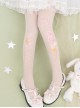 Preserved Flower Series Thin Summer Stretch All-Match Preserved Flower Print Classic Lolita Pantyhose