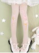 Preserved Flower Series Thin Summer Stretch All-Match Preserved Flower Print Classic Lolita Pantyhose