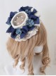 Lace Retro Hollow Shape Ornate Bowknot Decoration Flowers Embellishment Classic Lolita Little Top Hat