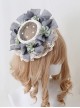 Lace Retro Hollow Shape Ornate Bowknot Decoration Flowers Embellishment Classic Lolita Little Top Hat