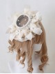 Lace Retro Hollow Shape Ornate Bowknot Decoration Flowers Embellishment Classic Lolita Little Top Hat