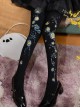 Van Gogh Starry Sky Series Handwork Printing Pure Color Classic Spring Autumn Classic Lolita Pantyhose