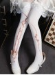 King Game Series International Chess Knight Print Pure Color Velvet Classic Lolita Socks