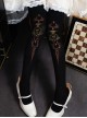King Game Series Daily Simple International Chess Chariot Print Pure Color Velvet Classic Lolita Socks