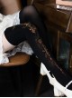 King Game Series International Chess King Print Velvet Pure Color Classic Lolita Socks